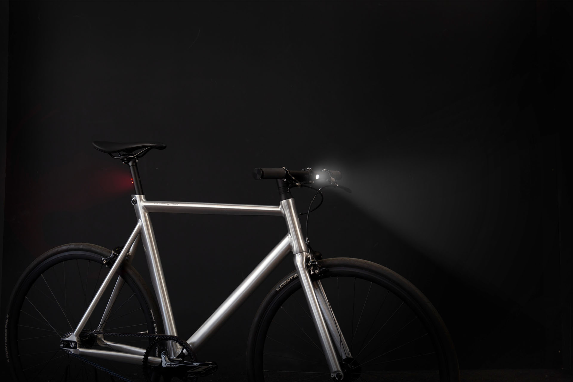 Fahrrad mit integrierter Beleuchtung